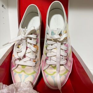 Authentic Coach Multicolor Logo Sneakers
